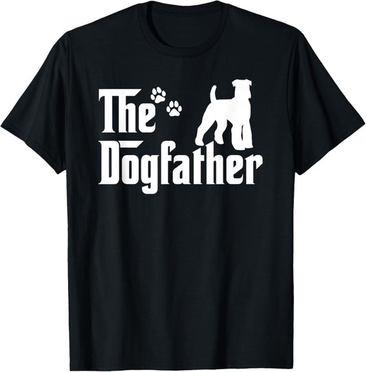 The Dogfather Tee Fathers day Gift Dad Dog Lover Schnauzer T-Shirt