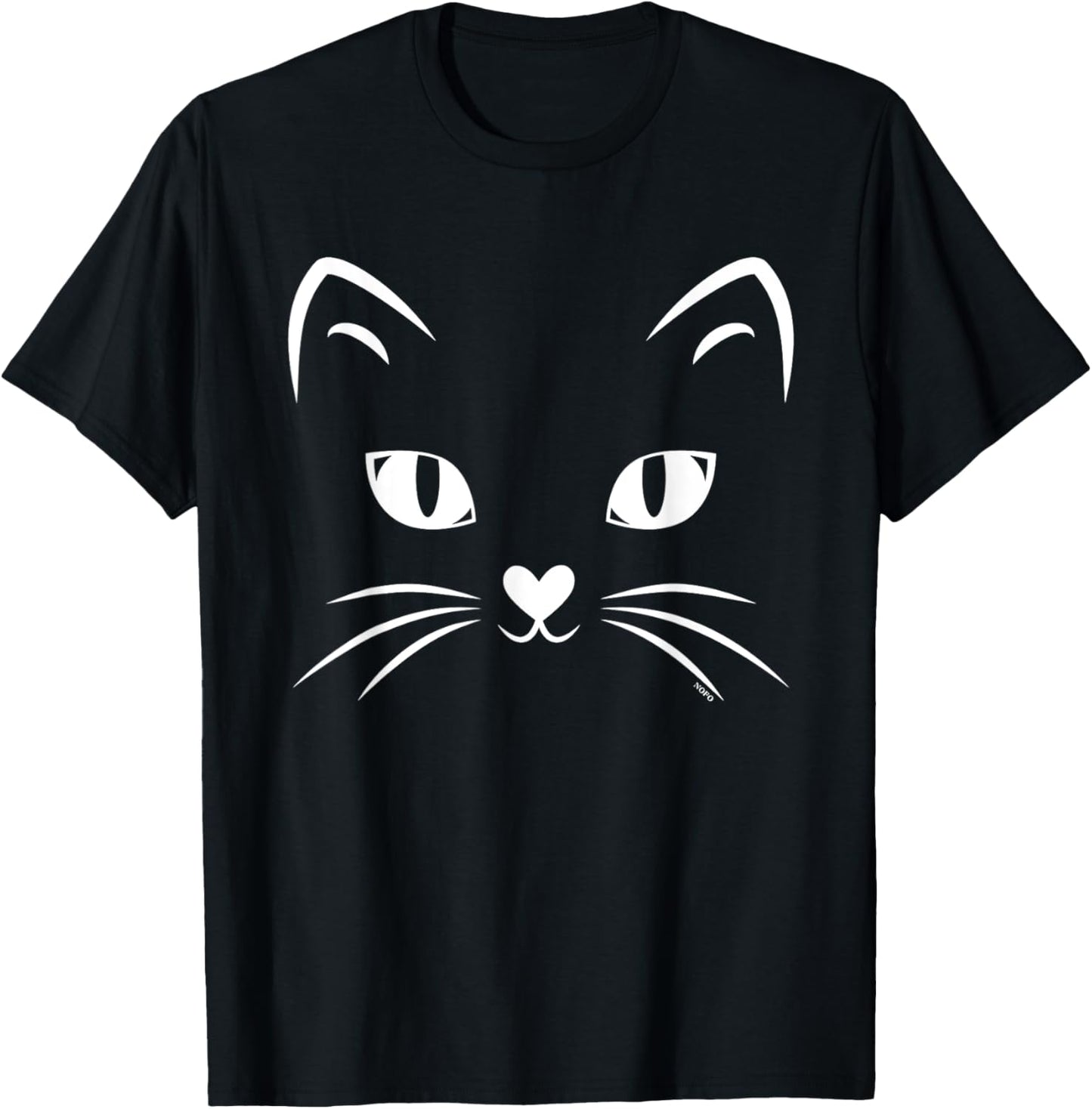 Cat Face, Black Cat, Halloween Costume T-Shirt T-Shirt