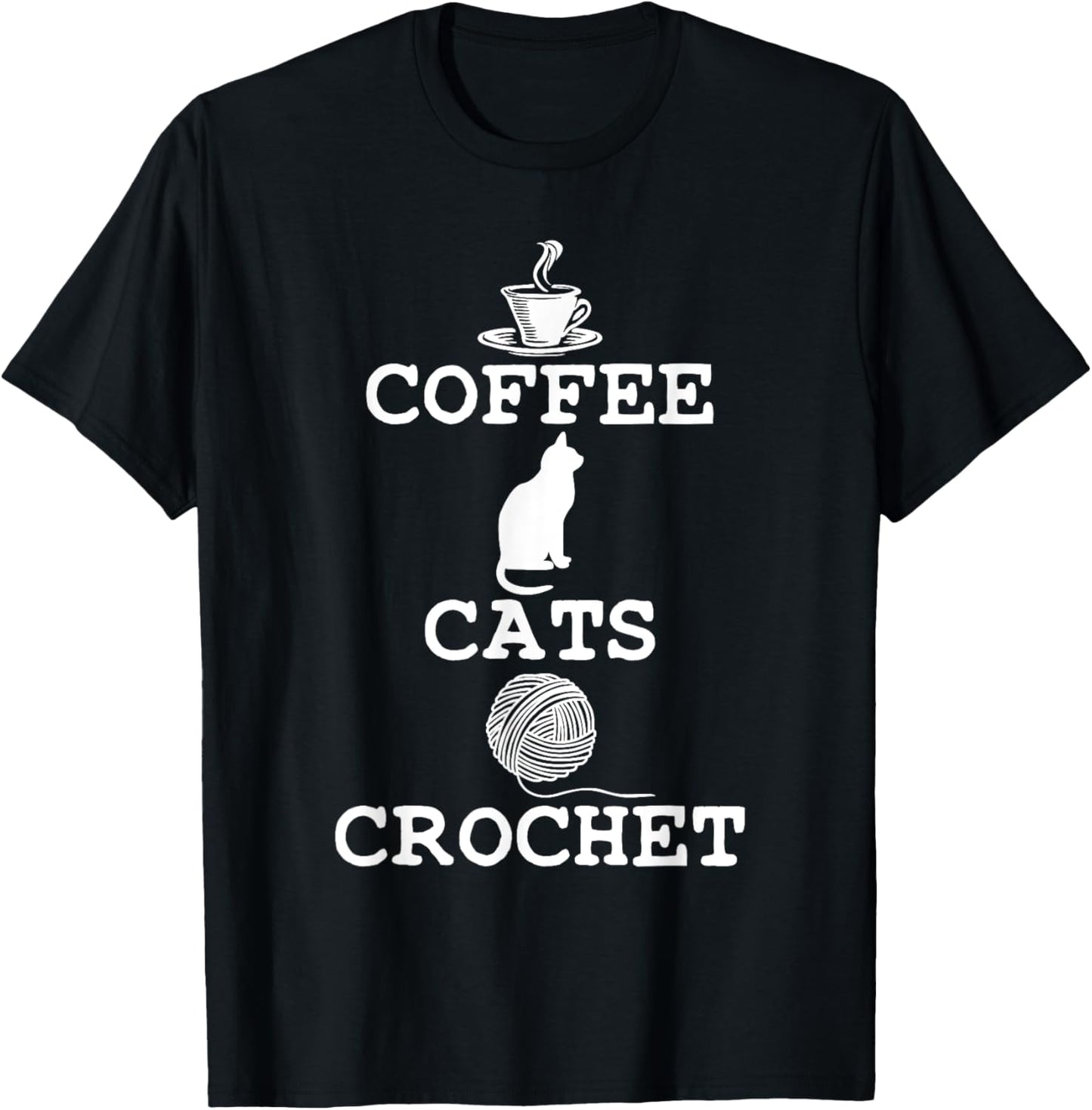 Crochet Cats Coffee T-Shirt