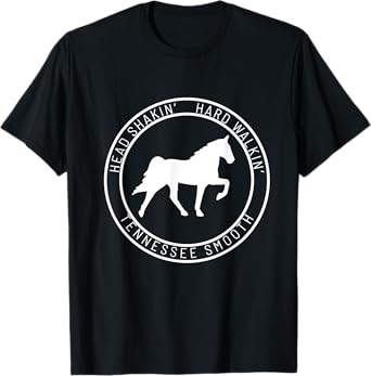 Head Shaking Hard Walking Tennessee Smooth Walking Horse T-Shirt