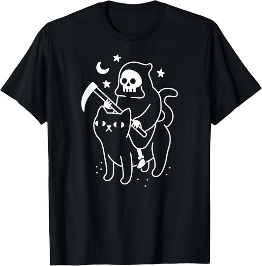 Death Rides a Black Cat T-Shirt