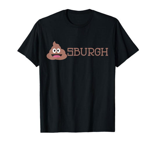 Shitsburgh funny anti Pittsburgh T-Shirt - Black, Small, Classic Fit, Crew Neck, Short Sleeve, Adult, Unisex, Cotton, Polyester, Machine Wash, US Size Small, T-Shirt