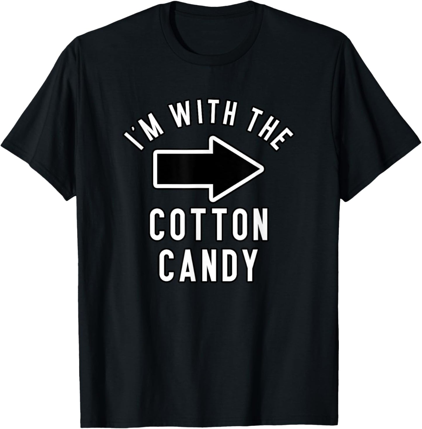 Couples Halloween Costume Shirts I'm With The Cotton Candy T-Shirt