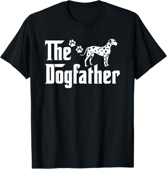 The Dogfather Tee Fathers day Gift Dad - Dog Lover Dalmatian T-Shirt