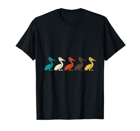 Retro Animals Pelican T-Shirt