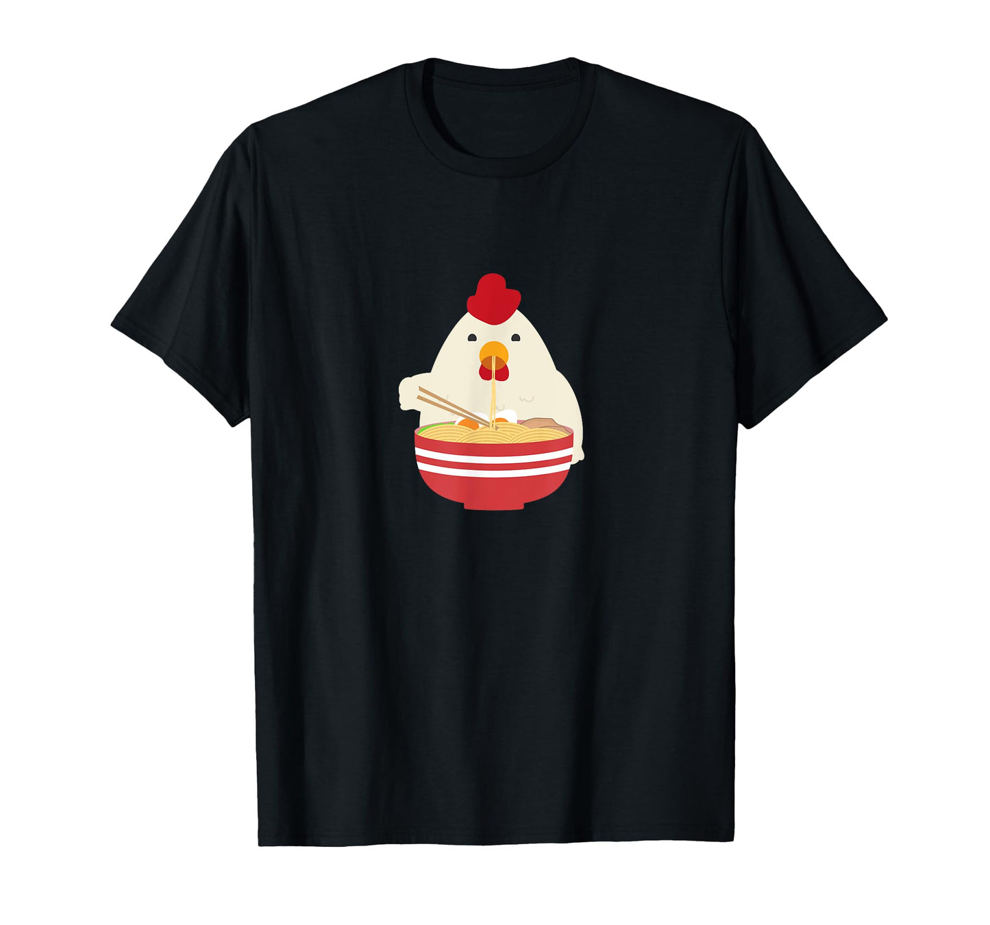 Ramen Chicken Noodle Soup Kawaii Anime T-Shirt