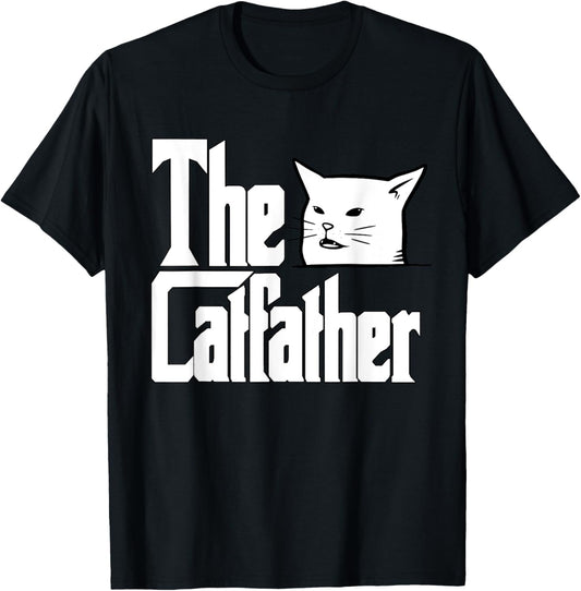 The Catfather Cat Father Mafia Whiskers Male Daddy T-Shirt