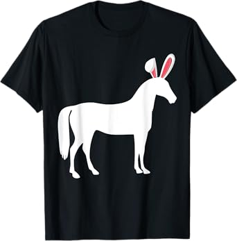 Horse Easter Bunny T-Shirt For Equestrian Kids & Adults T-Shirt
