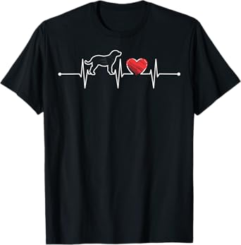 Labrador Retriever Heartbeat Gift EKG Pet Dog Lover Funny T-Shirt
