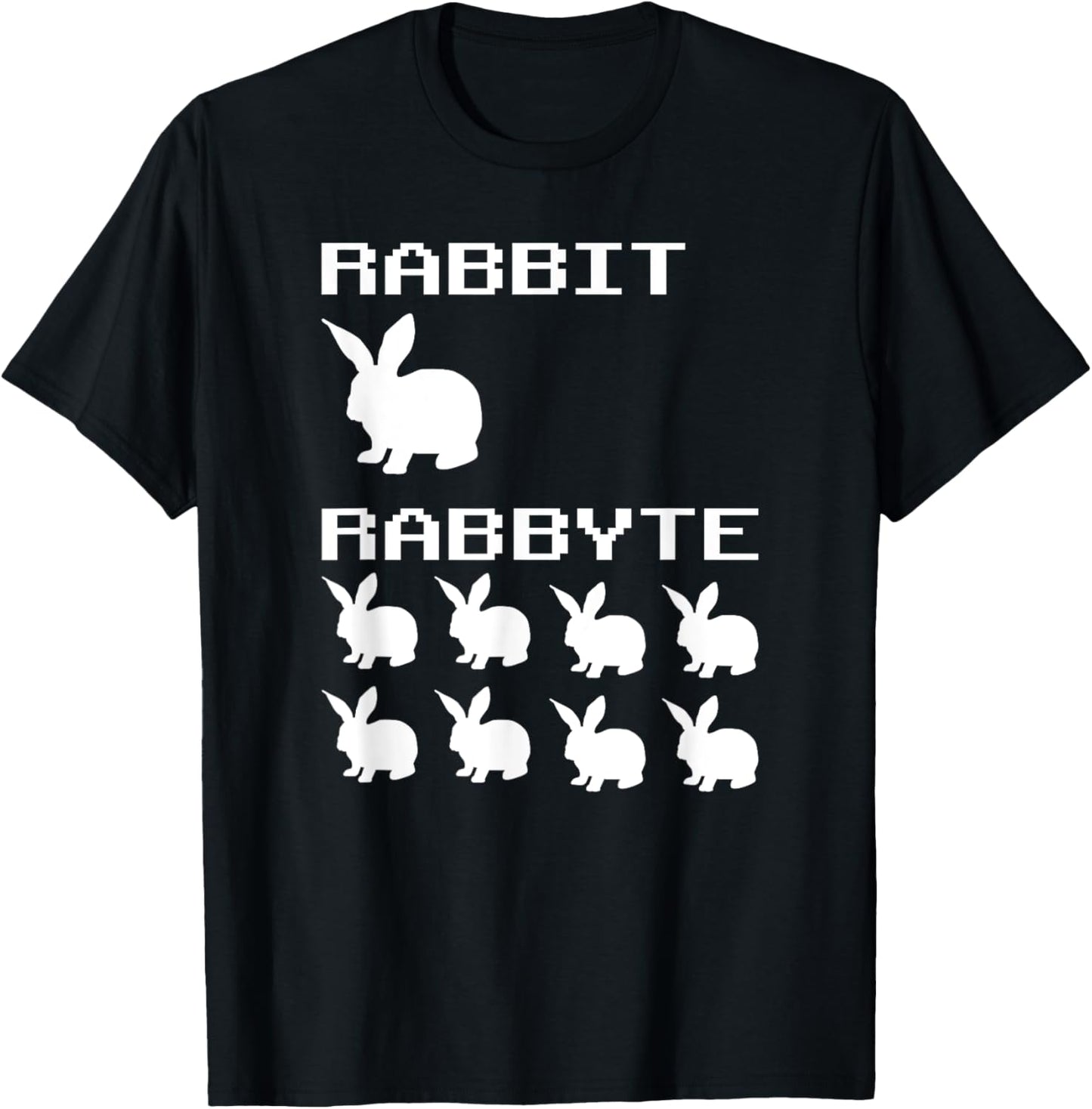 Rabbit & Rabbyte Computer Coding Nerds Jokes Programmer T-Shirt