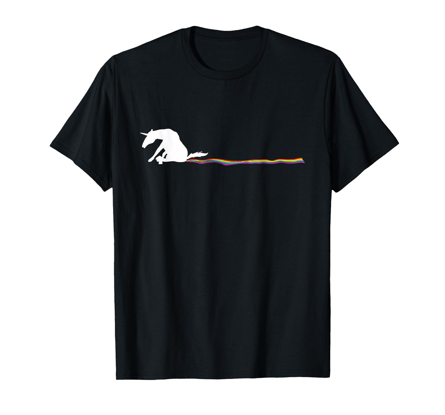 Funny unicorn dog rainbow track T-Shirt for Men Women