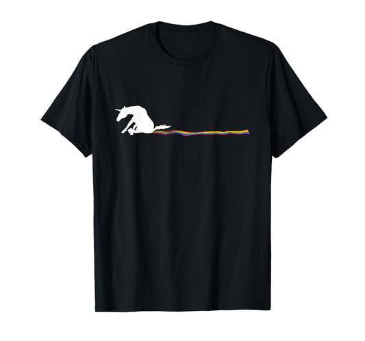 Funny unicorn dog rainbow track T-Shirt for Men Women