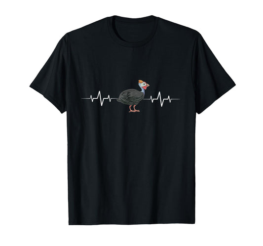 Guinea Fowl Heartbeat T-Shirt