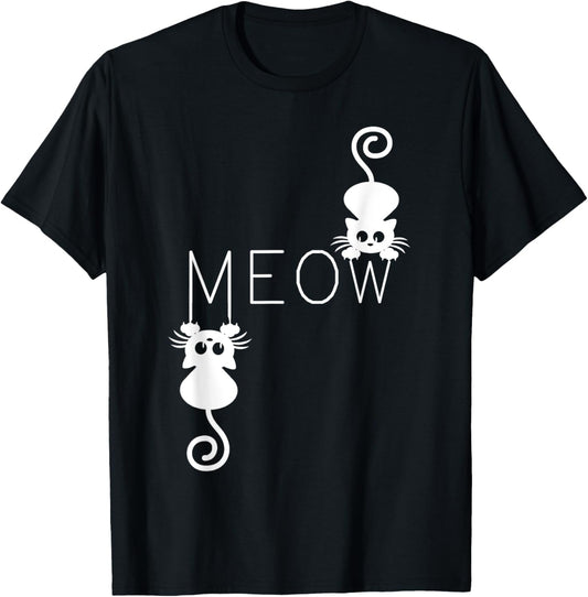 Funny Cat Meow Kitty Kitten Cat Lovers T-Shirt