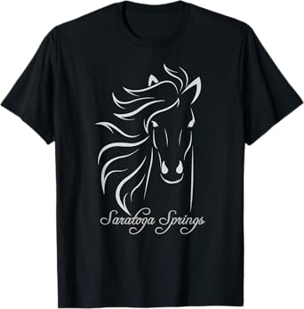 Saratoga Springs Upstate New York Horse T-Shirt