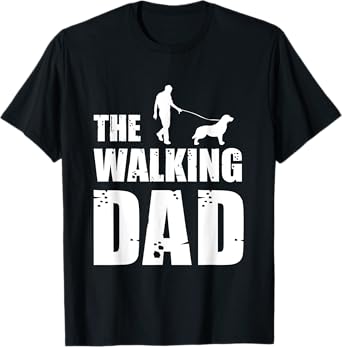 The Walking Dad Golden Retriever Dog Owner Dog Breed Gift Men Women T-Shirt