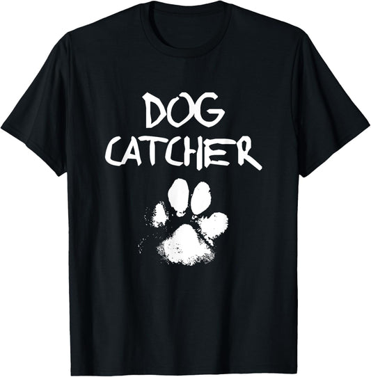 Dog Catcher Costume Adult Halloween Tee Spooky Paw Dog Funny T-Shirt