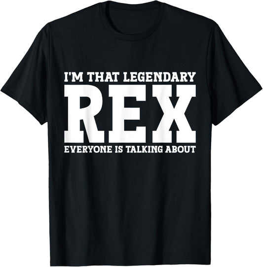 Rex Personal Name First Name Funny Rex T-Shirt