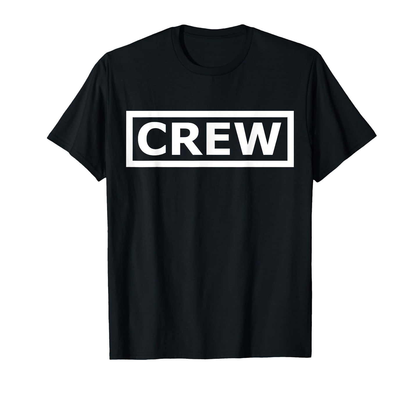 Crew Store Unisex-Adults T-Shirt, Black, Small, Short Sleeve, Crew Collar, Classic Fit