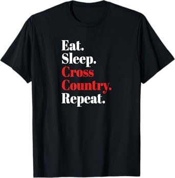 Eat Sleep Cross Country Repeat Eventing Horse Riding Gift T-Shirt