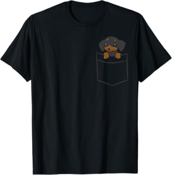Dachshund Dog In Pocket Funny Dachshund T-Shirt