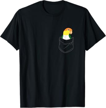 Pocket White Bellied Caique Cute Parrot Birb memes T-Shirt