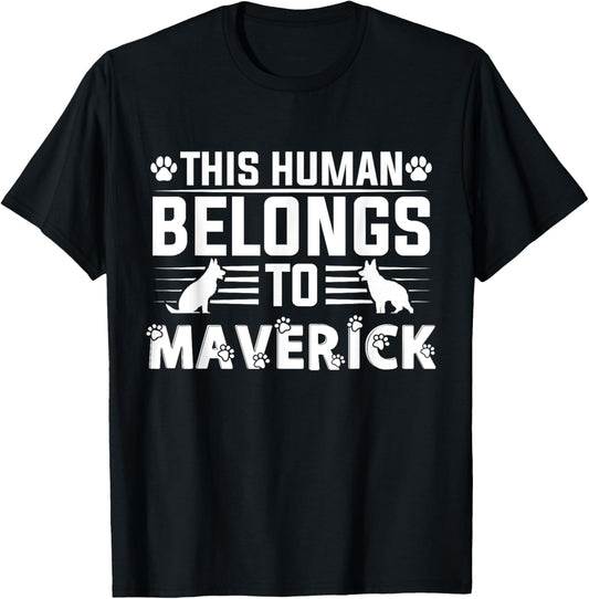 Dog Name Maverick Personalised Gift Maverick Dog T-Shirt