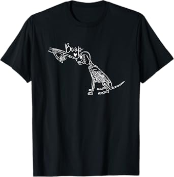 dog skeleton boop Men Women T-Shirt