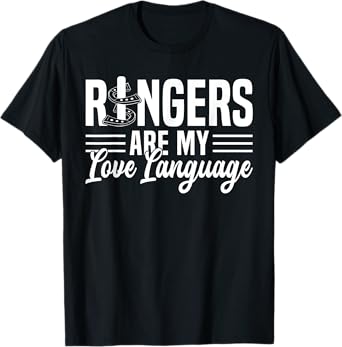 Ringers Are My Love Language Horseshoe Pitching T-Shirt