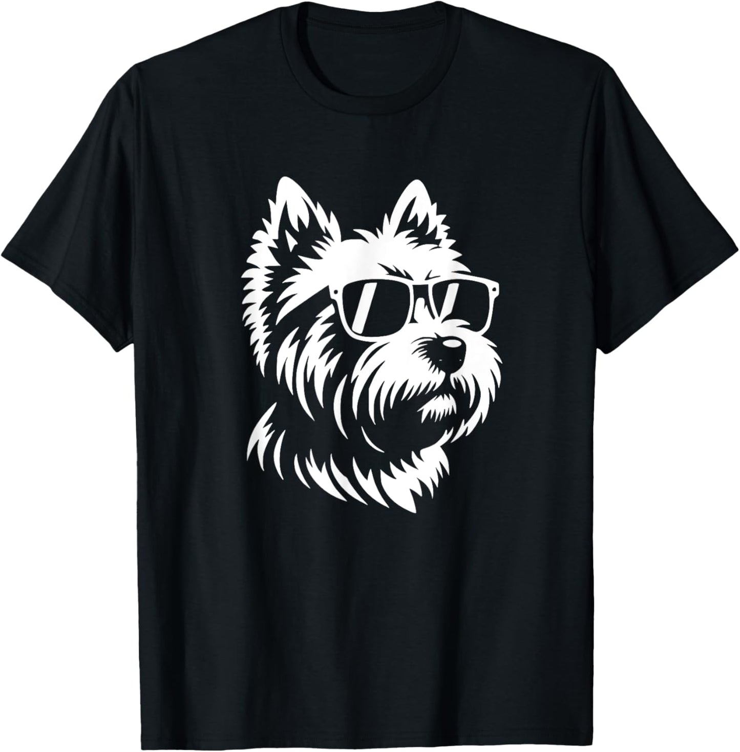 Cairn Terrier Sunglasses Dog Graphic Design T-Shirt