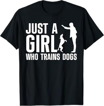 Cute Dog Trainer For Women Girls Training Dog Lover Owner T-Shirt