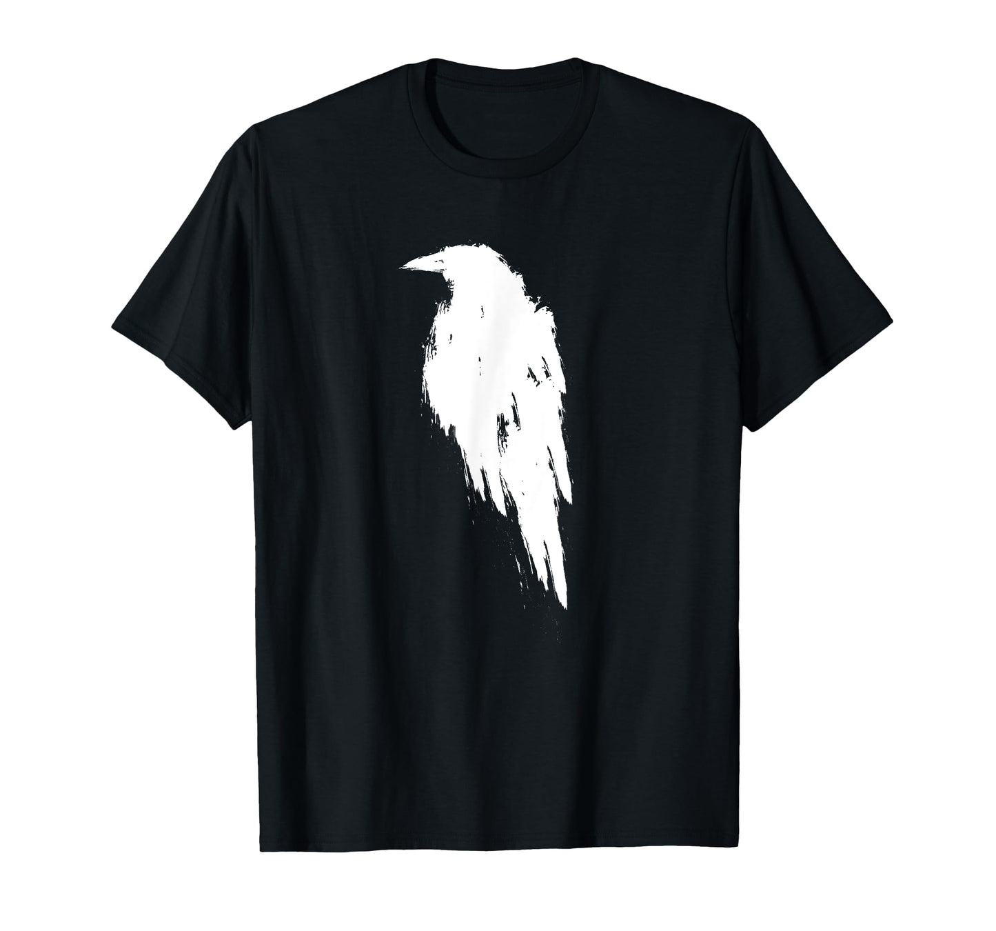 Retro Vintage White Raven Crow T-Shirt