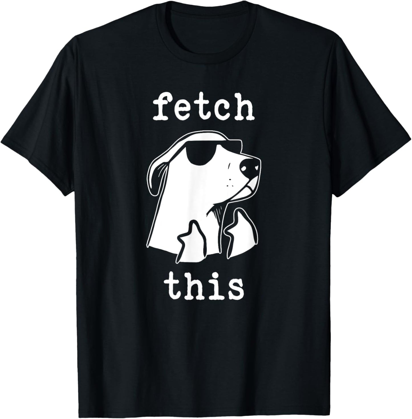 Fetch This, Puppy Cute Puns Middle Finger, Dog Lover T-Shirt