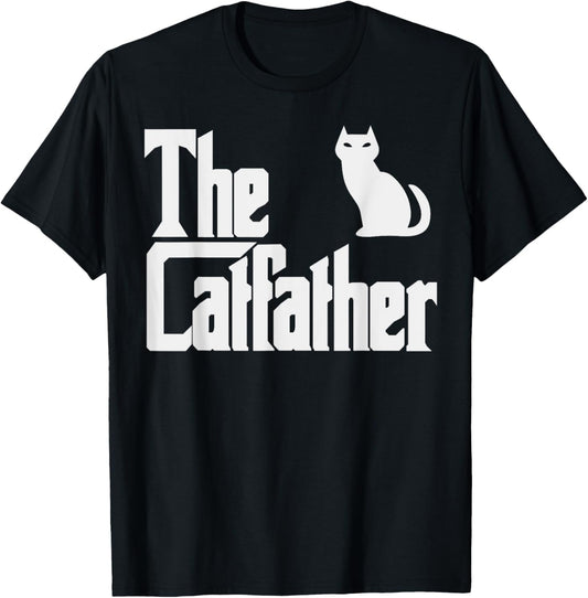 The Catfather Fathers Day Cat Dad Pet Owner Gift Men T-Shirt