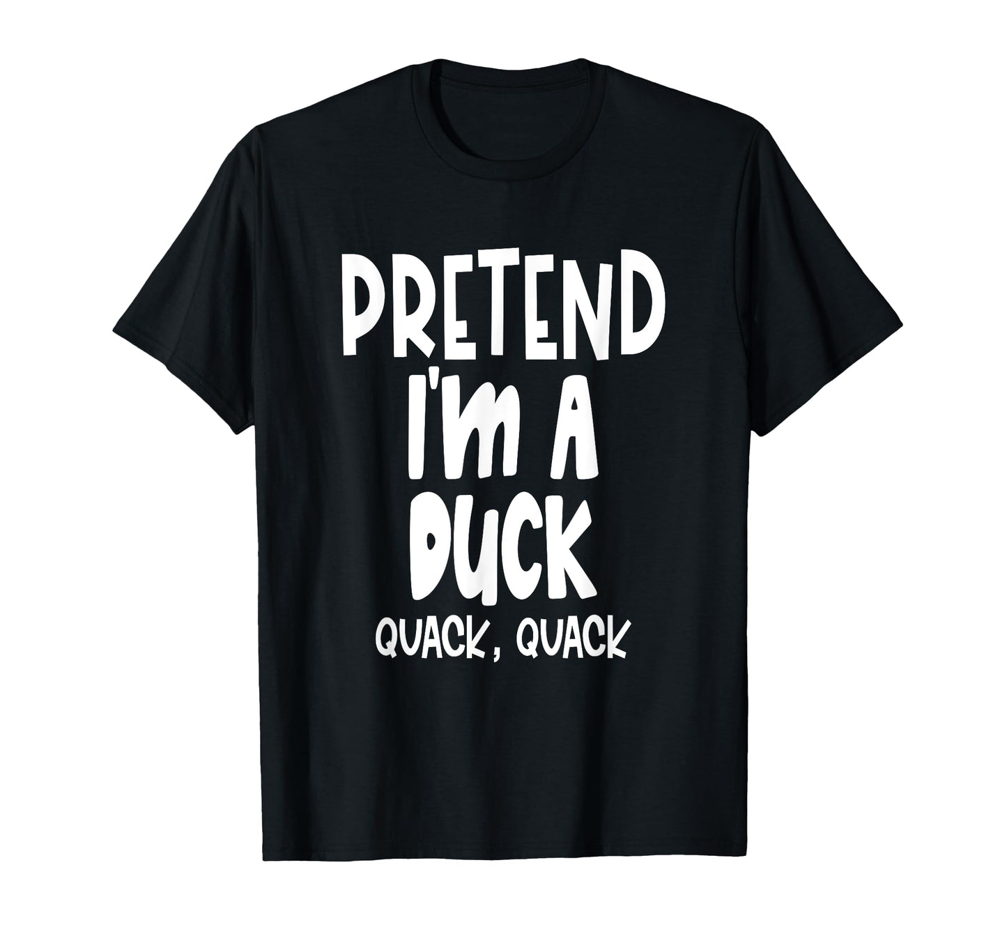 Fun Pretend Duck Shirt - Lazy Halloween Duck Costume T-Shirt