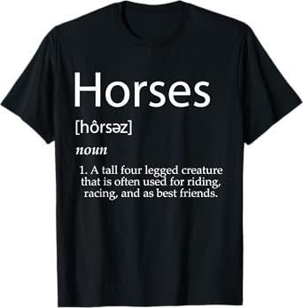 Horse Definition Best Equestrian Costume For Girls Horse T-Shirt