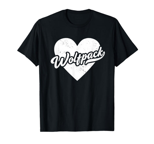 Vintage Wolfpack High School Spirit Go Pack Love T-Shirt
