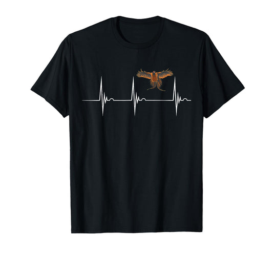Pheasant Hunting Heartbeat EKG Pulse Pheasant Bird Hunter T-Shirt
