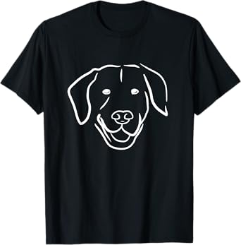 Dog Line Art Minimal Dog T-Shirt for Men Women