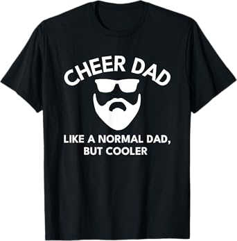Cheer Dad Cheerleading Bearded Definition T-Shirt