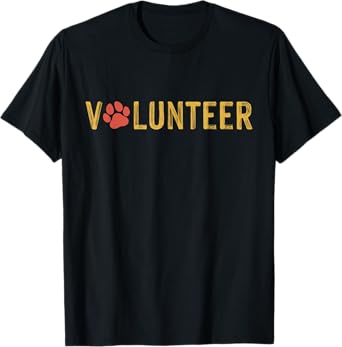 Animal Shelter Volunteer Veterinarian Dog Paw Animal Rescue T-Shirt