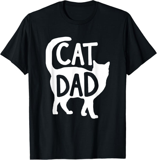 Best Cat Dad Fathers Day Men Kitty Daddy Papa Christmas T-Shirt