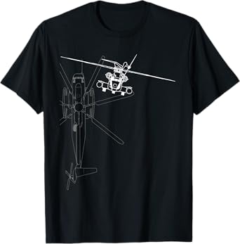 CH-53 Super Stallion Helicopter Line Art T-Shirt