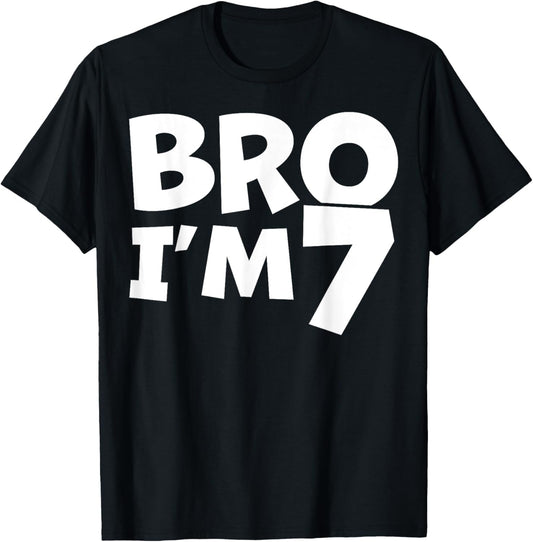 7 Year Old BDay Decorations Son Boy 7yr 7th Birthday T-Shirt