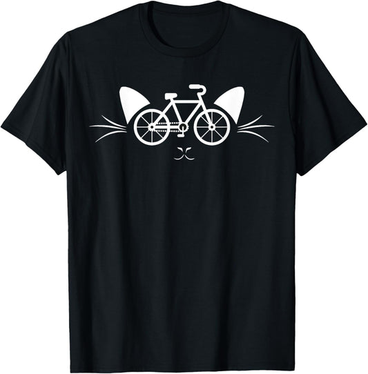 Funny Cycling T Shirts - Cat Bicycle Cyclist Bike T-shirt T-Shirt