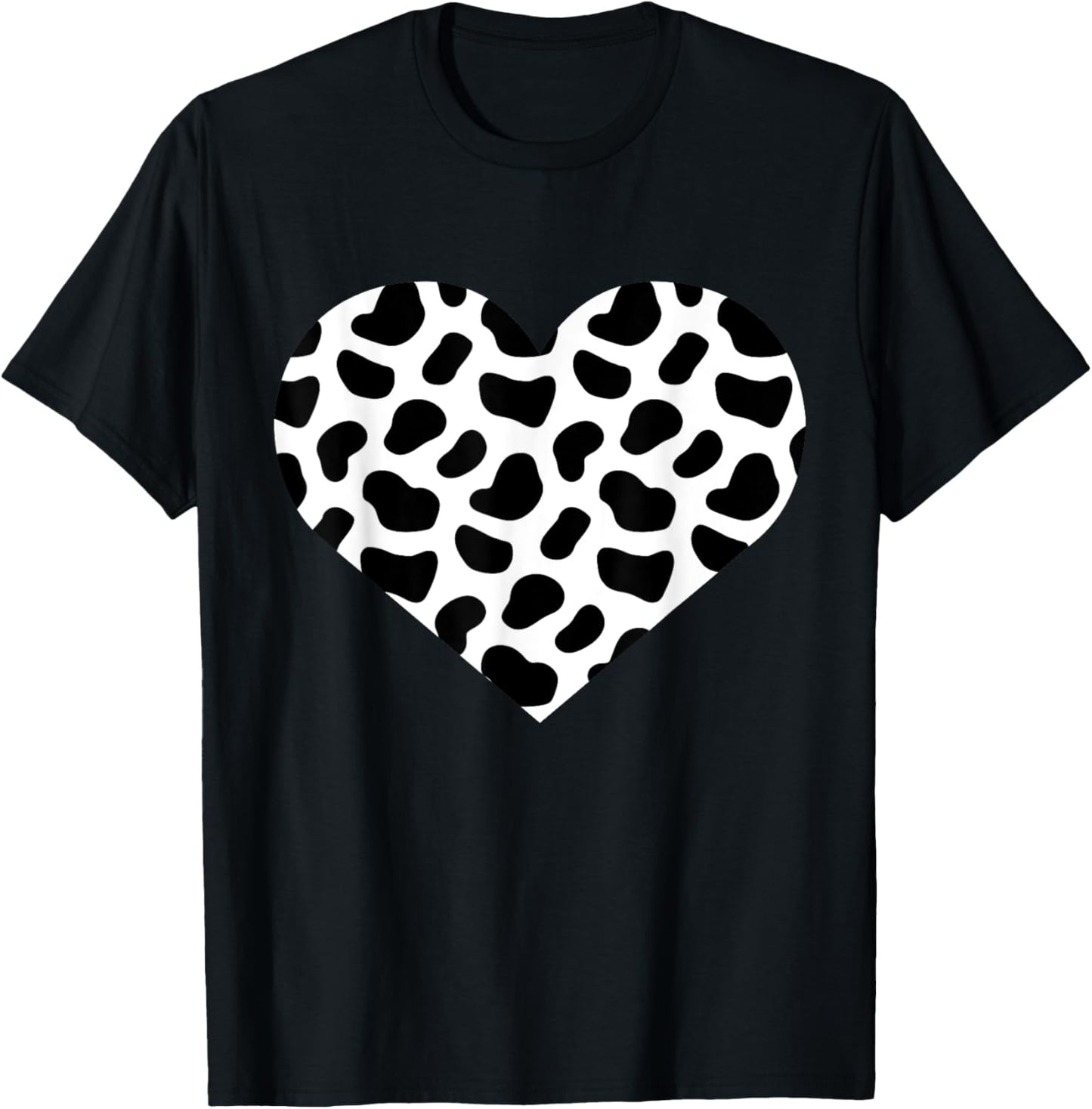 Dalmatian Heart Dog Doggy Pattern Funny Graphic T-Shirt