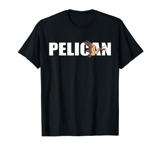 Pelican Fish Catch Tropical Bird Animal Pelican Bird Lover T-Shirt
