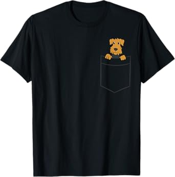 Airedale Terrier In A Pocket Cute Airedale Terrier Dog T-Shirt