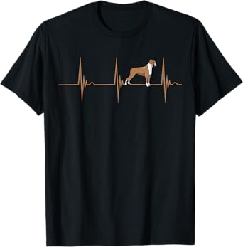 Boxer Dog Owner Heartbeat EKG Pulse Boxer Dog Lover Breeder Men Women Girls Kids T-Shirt