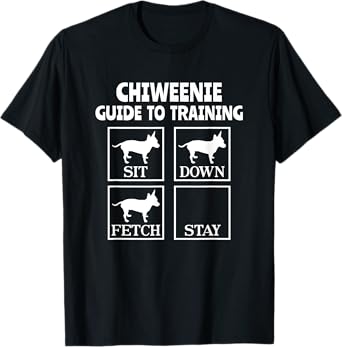 Chiweenie Guide To Training Chiweenie Mom Dad Dog Lover T-Shirt